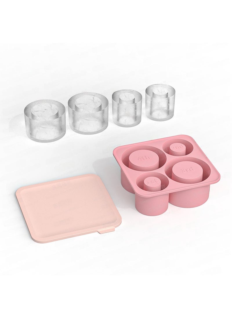 1 x 5 pcs Stanley Silicone Ice Molds 20-40oz Cylinder 4 even-cochineal powder