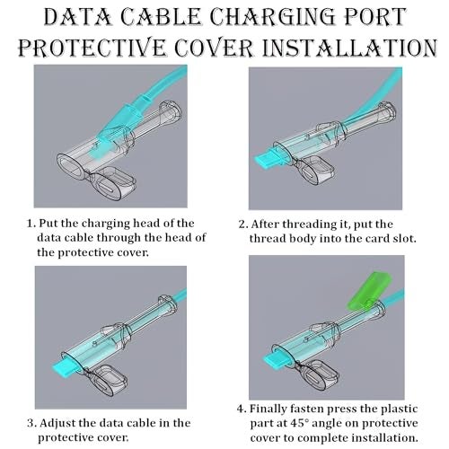 AVEDIA Silicone Charger Cable Protector Sleeve, Daily Life Useful Mobile Accessories, Spiral Wire Guard for iPhone and Android Cord Safety Cover Charging Data Cable Protection (Type C to Type C) - Image 4