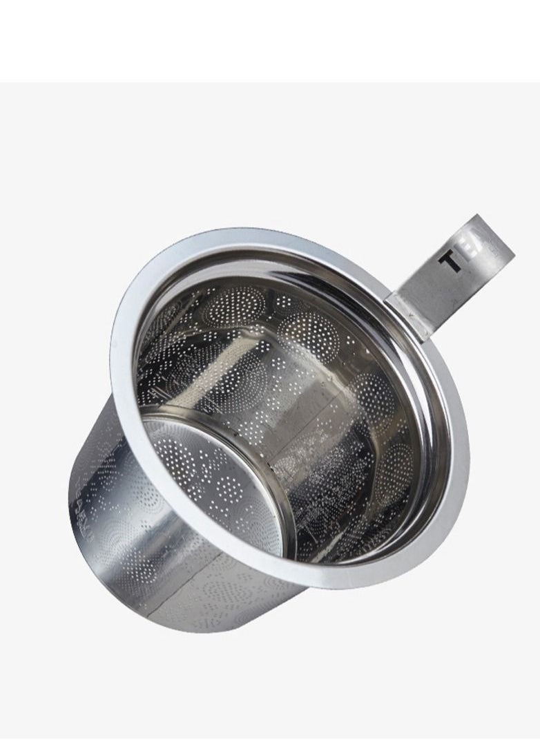 Tealand - Heat Resistant Double-wall Porcelain TEAEVE “Maps” Mug With Infuser And Lid For Coffee Tea Milk Cocoa (0.35L) - Image 1