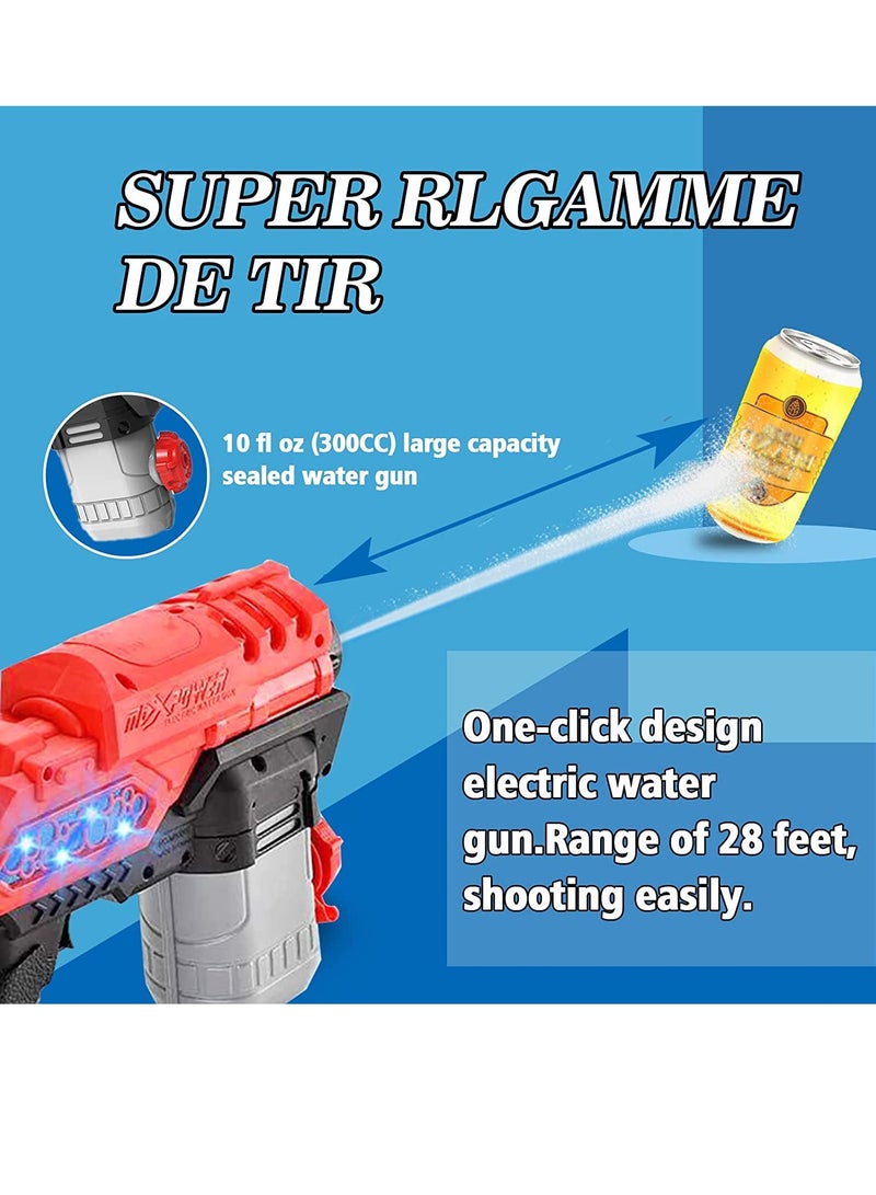 Battery Operated Water Blaster with LED Lights, 300CC Long Range Squirt Gun for Kids and Adults, Perfect for Pool and Beach Parties - Image 4