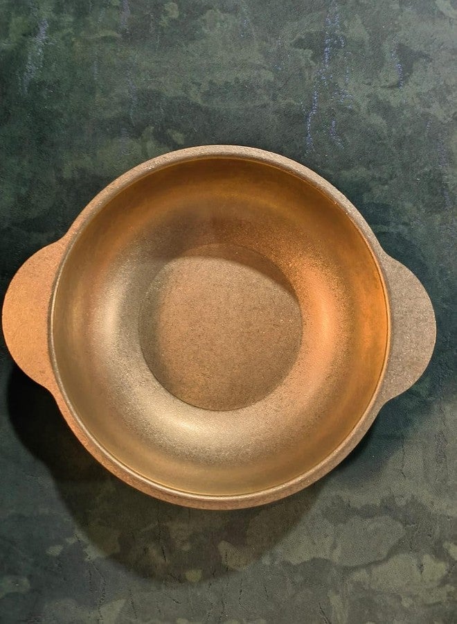 HEVASNEK Stylish Golden Stainless Steel Kadai – 22cm Pure Food-Grade Serving Bowl for Soups, Stews, Rice, Vegetables & Side Dishes – Elegant Tableware for Everyday Use & Entertaining - Image 3