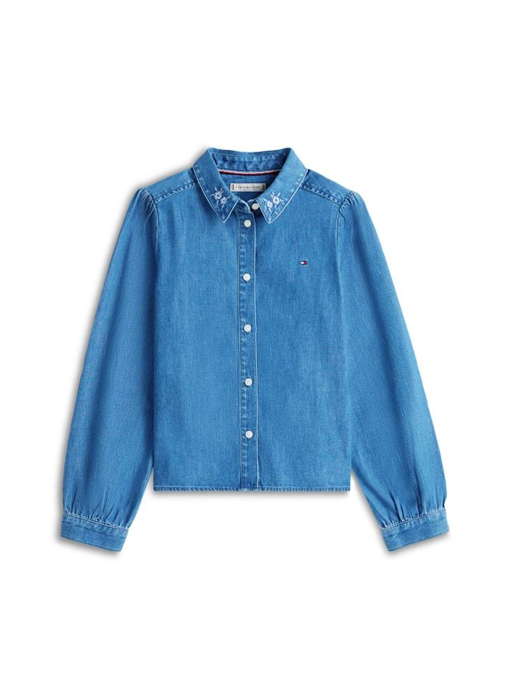 TOMMY HILFIGER Youth Denim Regular Fit Shirt - Image 5