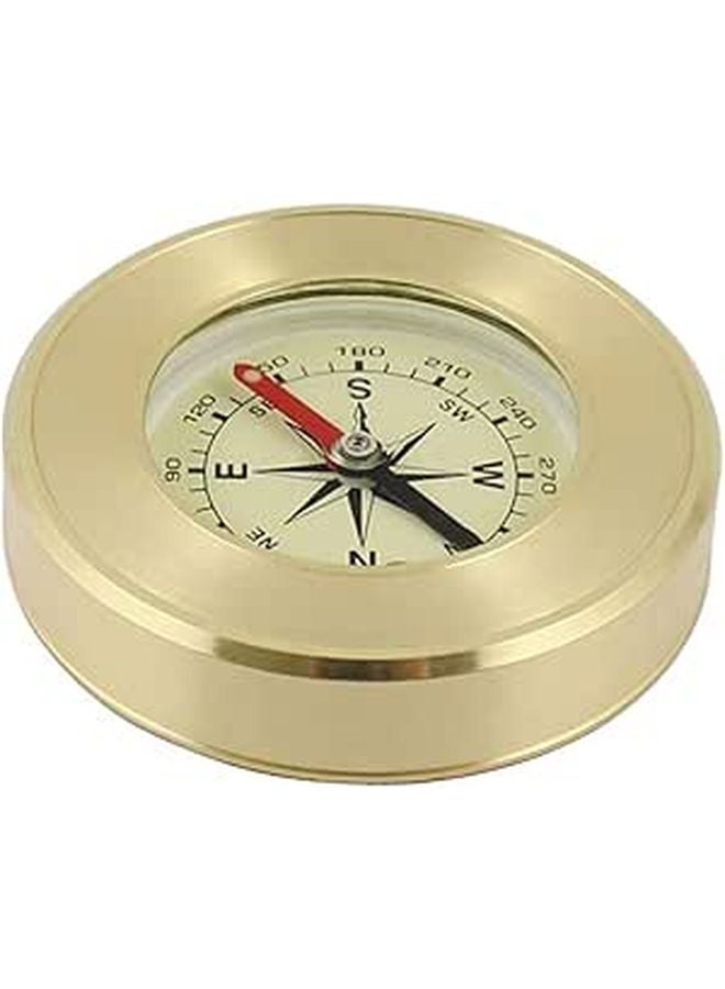 Brass Mountaineering Compass for Hiking Camping Survival Gear with Accurate Pointer Clear Scale - Image 1