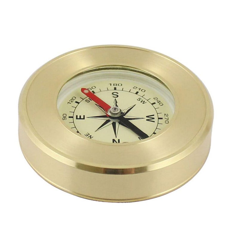 Brass Mountaineering Compass for Hiking Camping Survival Gear with Accurate Pointer Clear Scale - Image 2