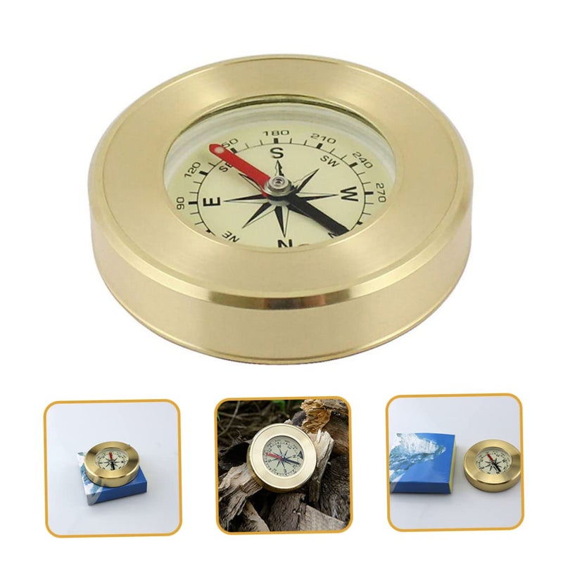 Brass Mountaineering Compass for Hiking Camping Survival Gear with Accurate Pointer Clear Scale - Image 5