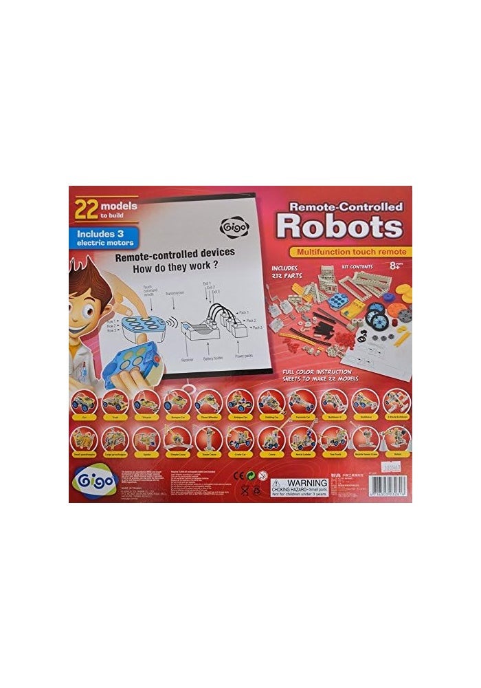 Gigo Remote Controlled Constructor Robots Toy - Build 22 Models with Multifunction Touch Remote - Image 2