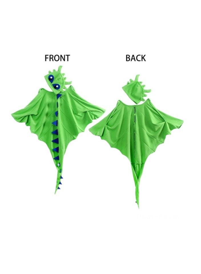 Highland Dinosaur Cape Mask Hat Costume for Kids - Image 2
