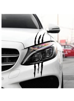 RATSAW 2 Pack Vinyl Car Sticker Monster Claw Marks Headlight Car Decal Stripes Scratch Car Sticker  - Image 1