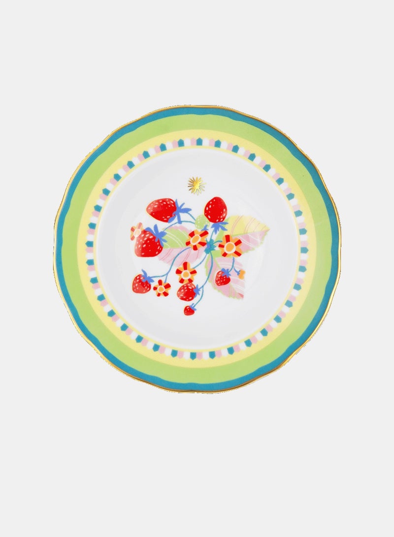 Baci milano Mamma Mia Soup Plate Strawberry - Image 1