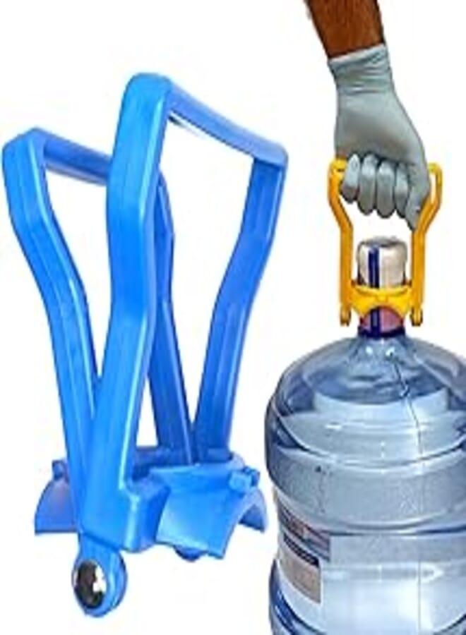 amiazi Water bottle handle 5 Gallon water bottle carrier to water bottle dispenser water bottle holder water bottle holding clamp easy carry water bottle with bottle lifter Assorted colors by AMIAZI