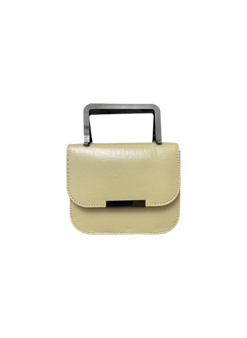 An elegant handbag with a modern design and a soft touch that adds a unique touch to your look WAL-55-BEIGE