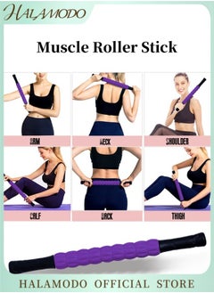 Muscle Roller Stick Massage Roller for Lymphatic Drainage Therapy Roller Stick Lipo Roller for Relief Muscle Soreness Deep Tissue Massage for Trigger Points Help Sore Muscles Recovery
