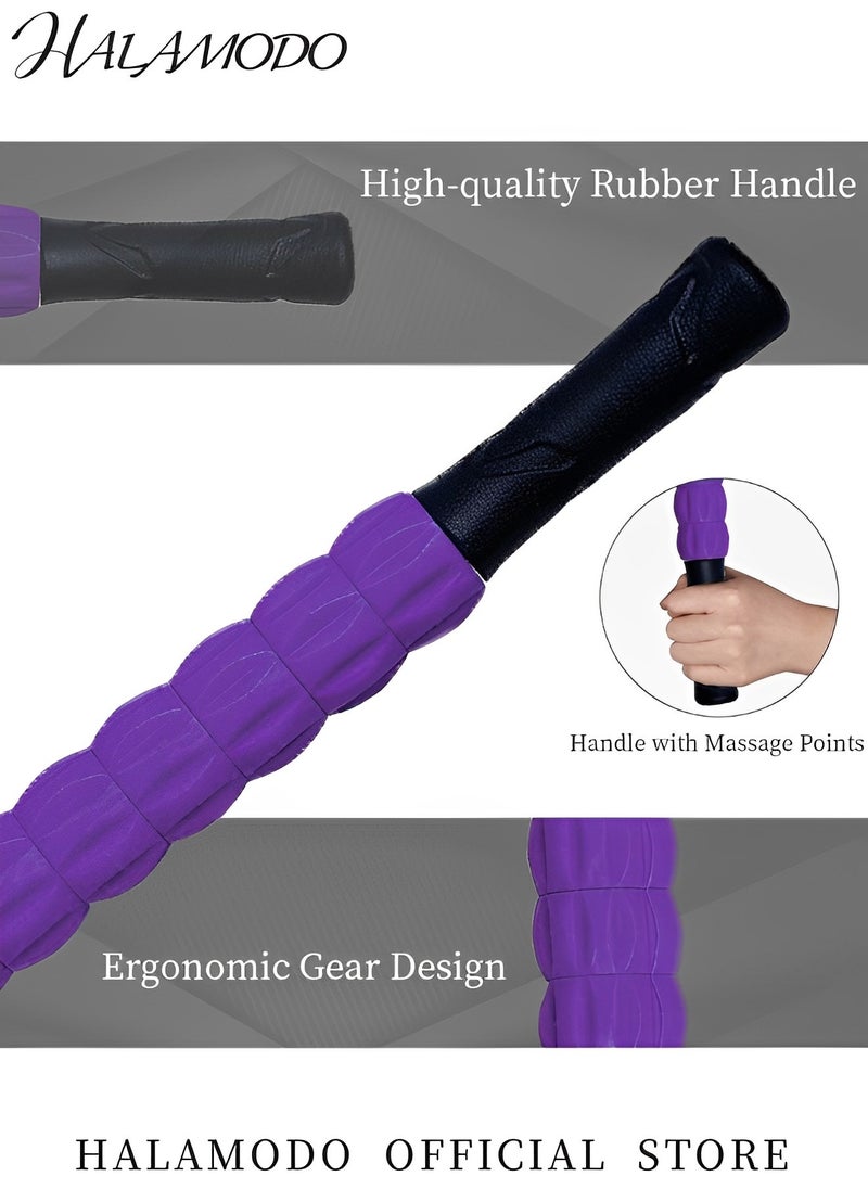HALAMODO - Muscle Roller Stick Massage Roller for Lymphatic Drainage Therapy Roller Stick Lipo Roller for Relief Muscle Soreness Deep Tissue Massage for Trigger Points Help Sore Muscles Recovery - Image 1