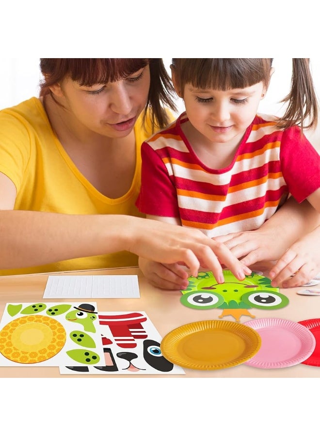 V-Opitos Arts and Crafts Kits for Kids, 12 Pack Simple Animal Paper Plate Crafts for Toddler Age of 2, 3, 4, 5 Years Old, Fun Preschool Classroom Activity Project for Boy & Girl - Image 4