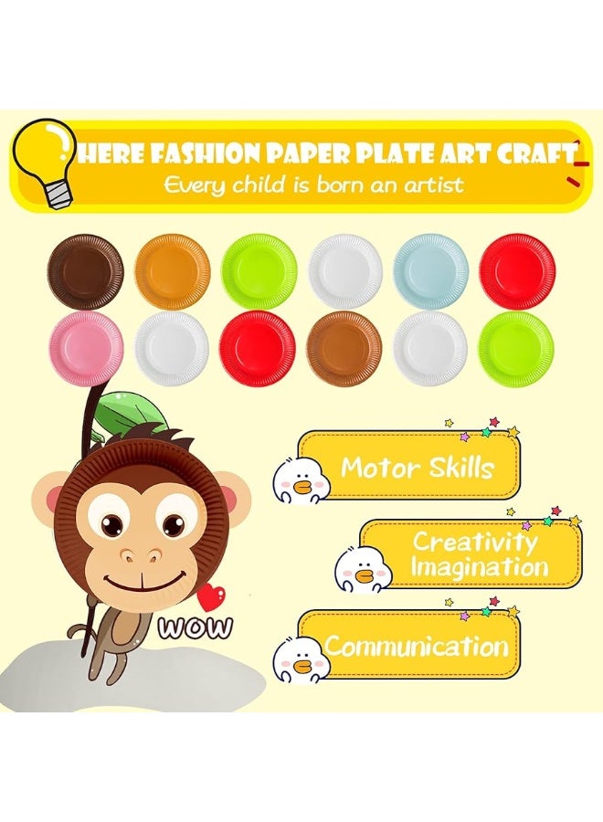 V-Opitos Arts and Crafts Kits for Kids, 12 Pack Simple Animal Paper Plate Crafts for Toddler Age of 2, 3, 4, 5 Years Old, Fun Preschool Classroom Activity Project for Boy & Girl - Image 3