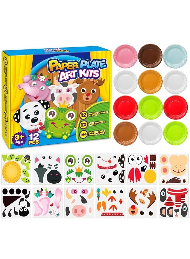V-Opitos Arts and Crafts Kits for Kids, 12 Pack Simple Animal Paper Plate Crafts for Toddler Age of 2, 3, 4, 5 Years Old, Fun Preschool Classroom Activity Project for Boy & Girl - Image 5