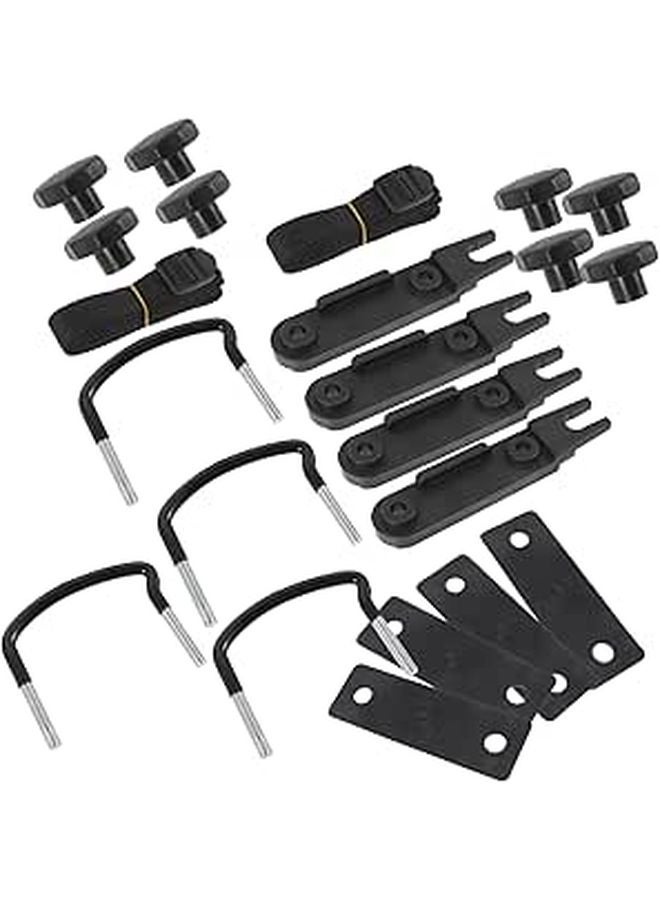 Universal Roof Rack U Bolt Clamps Cargo Carrier Mounting Bracket Accessories for Cars Enhanced Storage - Image 1