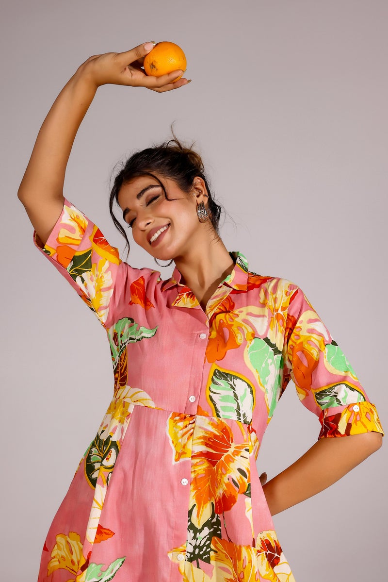 Label Flavia فستان ماكسي وردي مزخرف للنساء - Image 2