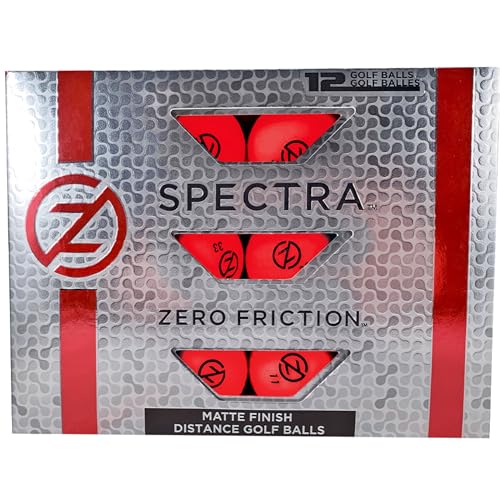 Zero Friction Spectra Golf Balls, Neon Red - Image 2