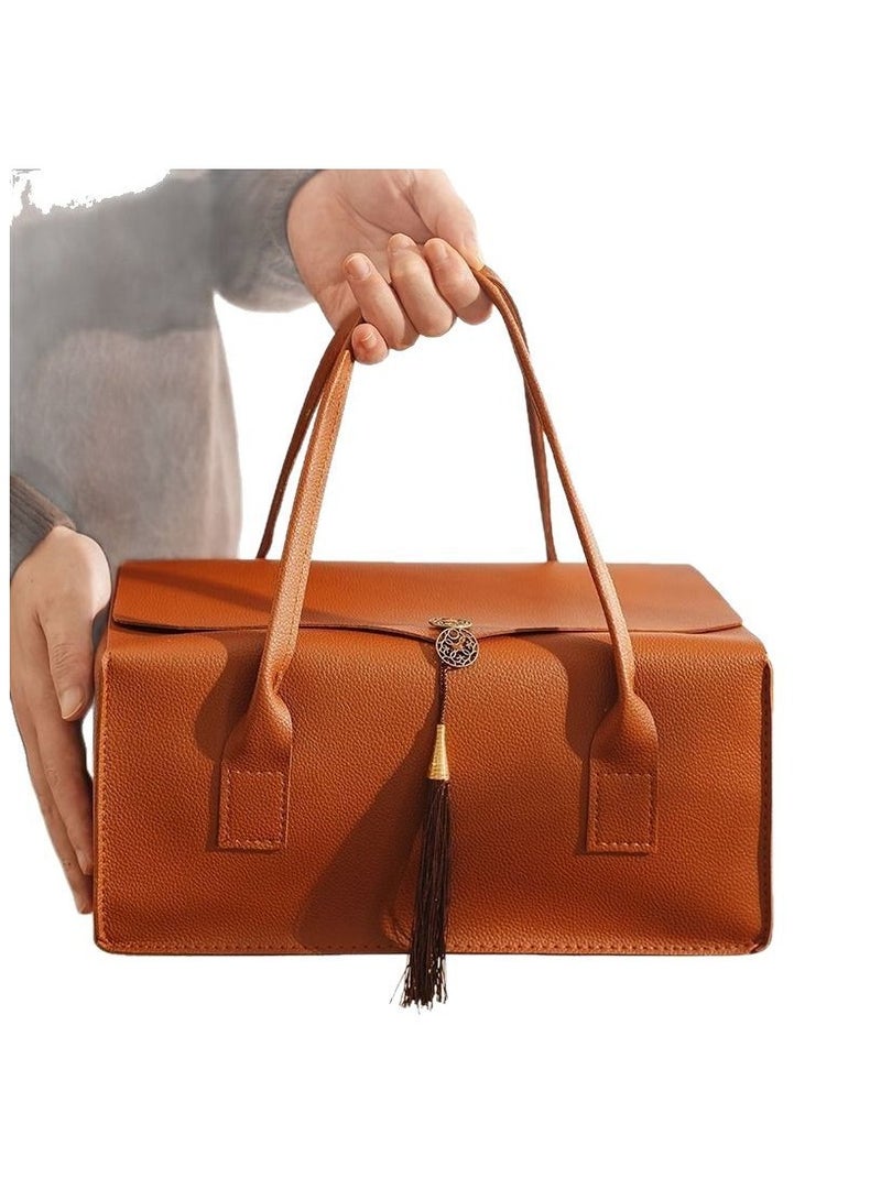 كينجمازي مجموعة شنطة ماكينة القهوة - تتضمن صندوق هدايا محمول، أدوات تحضير القهوة اليدوية، شمعة معطرة، حامل هاتف على شكل رائد فضاء + بطاقة هدية - مثالية لعشاق القهوة، هدايا أعياد الميلاد، الأعراس، وهدايا الحفلات - Image 2