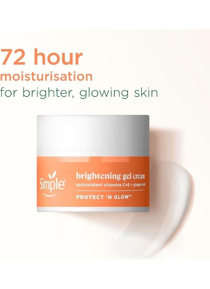 Simple Brightening Gel Cream 50ml – Vitamin C E Glow Moisturizer for Radiant Skin - Image 2