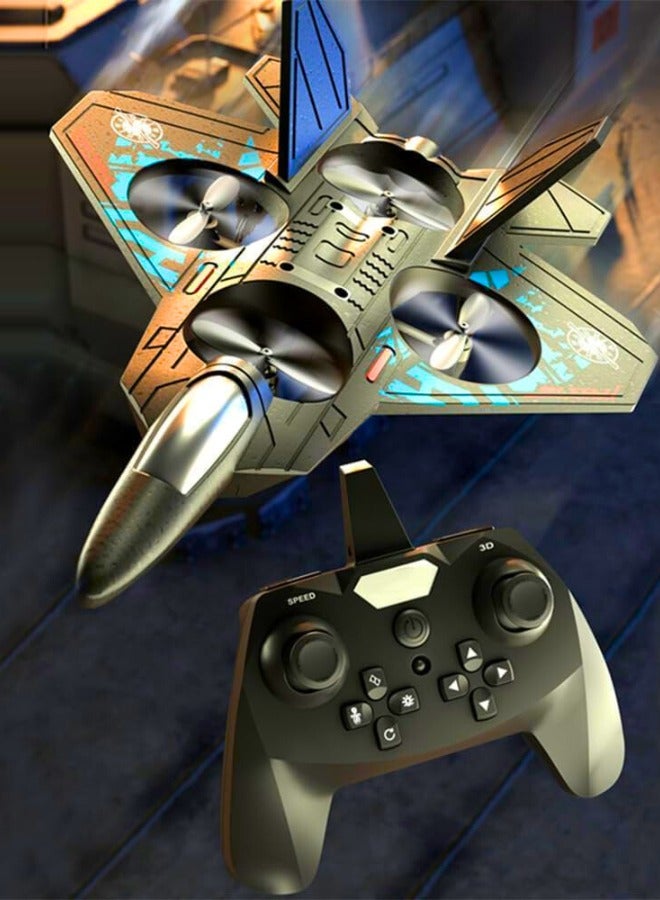 Chase Up L0712 RC Drone Aircraft with LED Lights, 25cm Length, Remote Control, Rechargeable Battery, Spare Propellers, Ages 14+ - Image 2