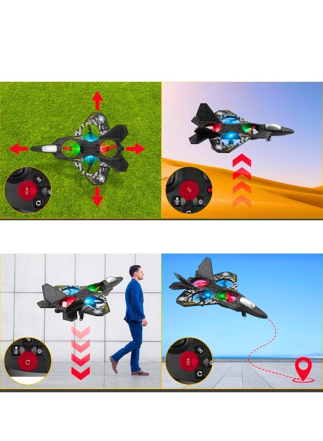 Chase Up L0712 RC Drone Aircraft with LED Lights, 25cm Length, Remote Control, Rechargeable Battery, Spare Propellers, Ages 14+ - Image 3