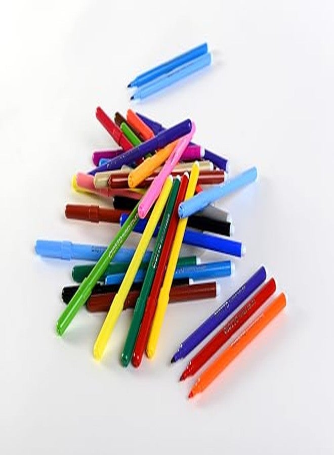 GIOTTO Turbocolor Felt Tip Fibre Pens, Fine Tip Nib 2.8mm, 36 Assorted Colours, Ideal for Children, Parties and Schools - Image 5
