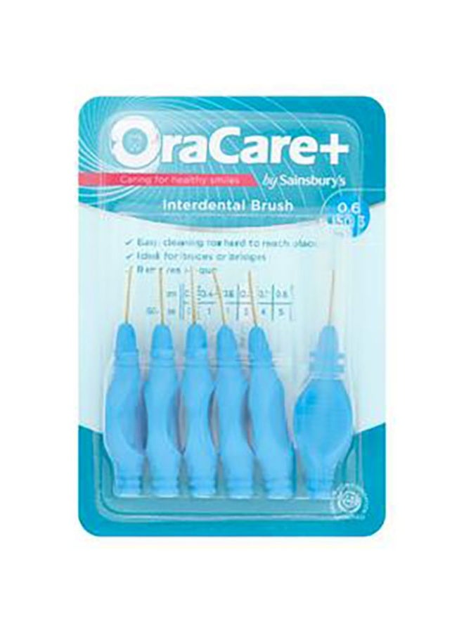 Sainsbury's Interdental Brushes 0.6mm blue - Image 1