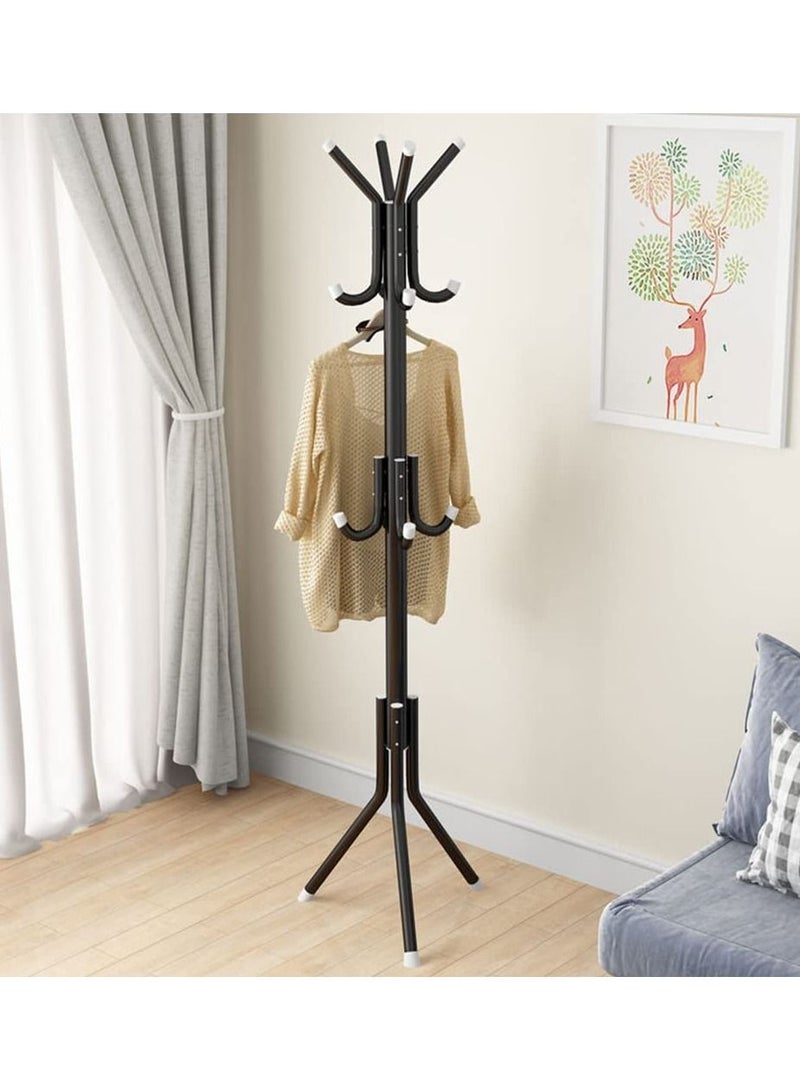 DubaiGallery Coat Stands Coat Racks Freestanding Coat Rack Clothes Rack Coat Rack Floor Coat Rack Iron Hanger Bedroom Vertical Clothes Rack Corridor-Style Coat Rack  - Image 1