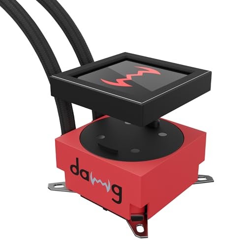 daWg L240AIO, 240Mm AIO Cooler, 3.4" IPS Detachable Type C Screen, Support Sockets - LGA 2066/ 115X/ 1200/1700/ 1851 & AM4/AM5, 2500 RPM Pump, ARGB Sync, PWM Fans, Braided Tubing (Black),Desktop - Image 2