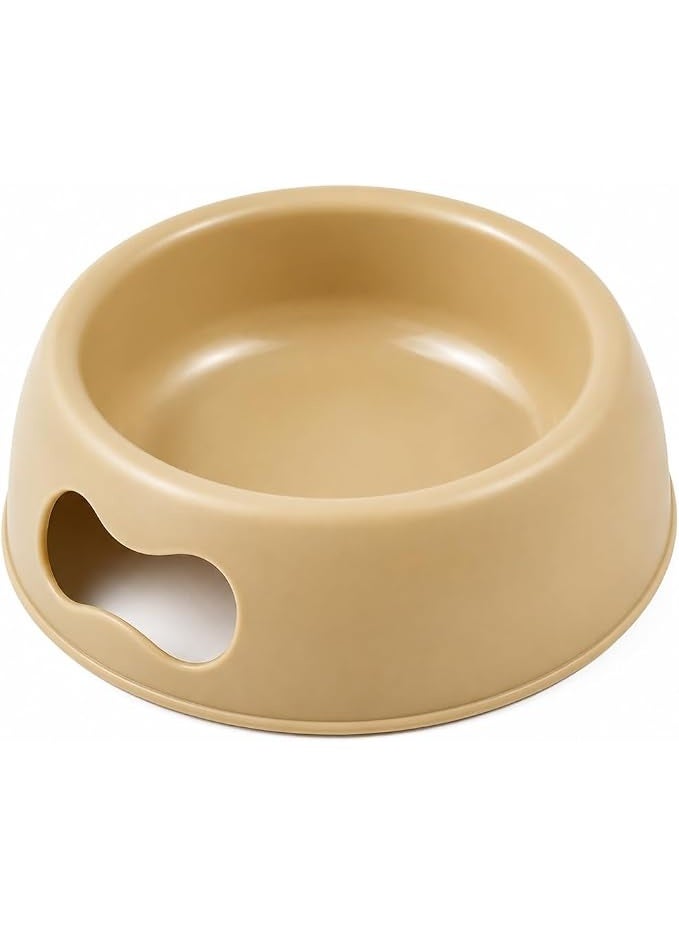 This food-grade plastic pet feeding bowl is suitable for cats and dogs. It's a non-slip, lightweight, and easy-to-clean water bowl with a durable, round design for indoor use, ideal for puppies, kittens, and other pets. - Image 1