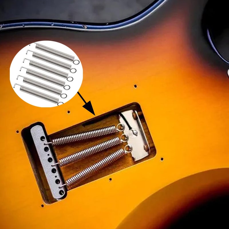 JIUWU Electric Guitar Tremolo Bridge Springs for Noiseless Tremolo Springs Pack of 6 - Image 5