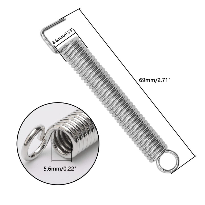 JIUWU Electric Guitar Tremolo Bridge Springs for Noiseless Tremolo Springs Pack of 6 - Image 3