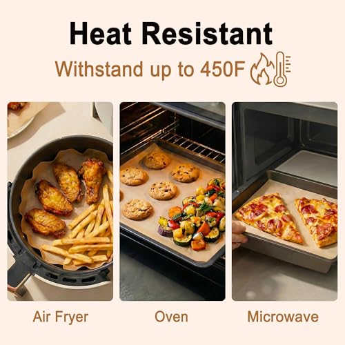 JOFULER Parchment Paper Sheets, 9x13 Inch Non-Stick Precut Unbleached Parchment Paper for Baking, Grilling, Air Fryer and Steaming, Perfect for Cookies, Bread, Cakes and More, 100PCS - Image 5