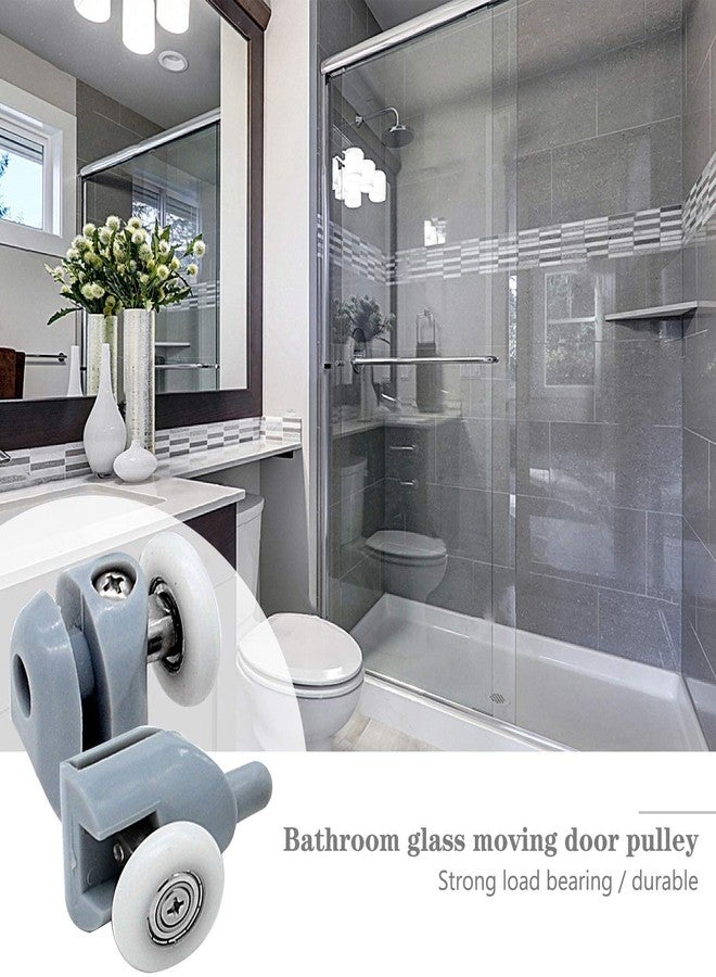 Smooth 8 Pcs Shower Door Rollers/Runners/Wheels/Pulleys 25mm Diameter Bathroom Replacement Parts - Image 4