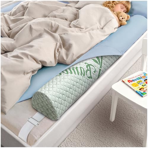 LVYSHOW Waterproof Baby Bed Bumper for Toddler with Adjustable Band, Soft Kid Foam Bed Rail for Rental, Vacational, Full, Queen, Twin, King Size Bed, Green, 1 Pack - Image 1