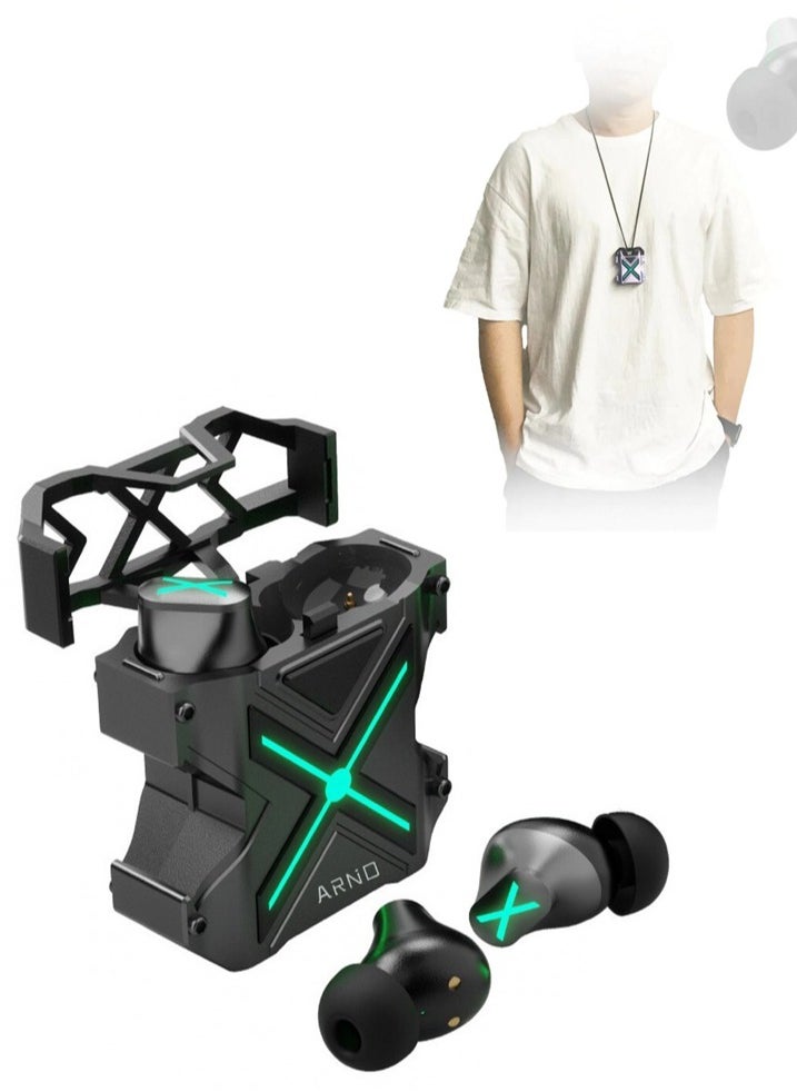 ARNO - Alloy body True wireless Bluetooth Earbuds In-ear Gaming No-delay Sports Waterproof Headset- K89 - Image 1