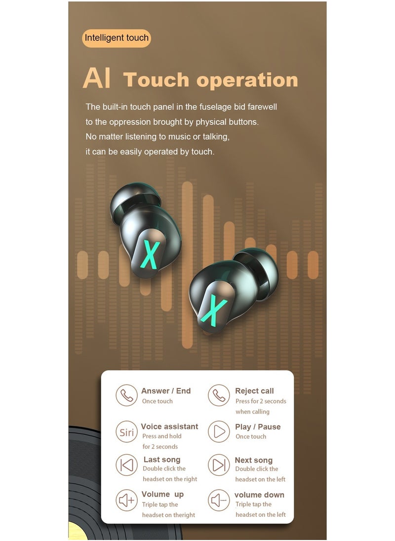 ARNO - Alloy body True wireless Bluetooth Earbuds In-ear Gaming No-delay Sports Waterproof Headset- K89 - Image 1
