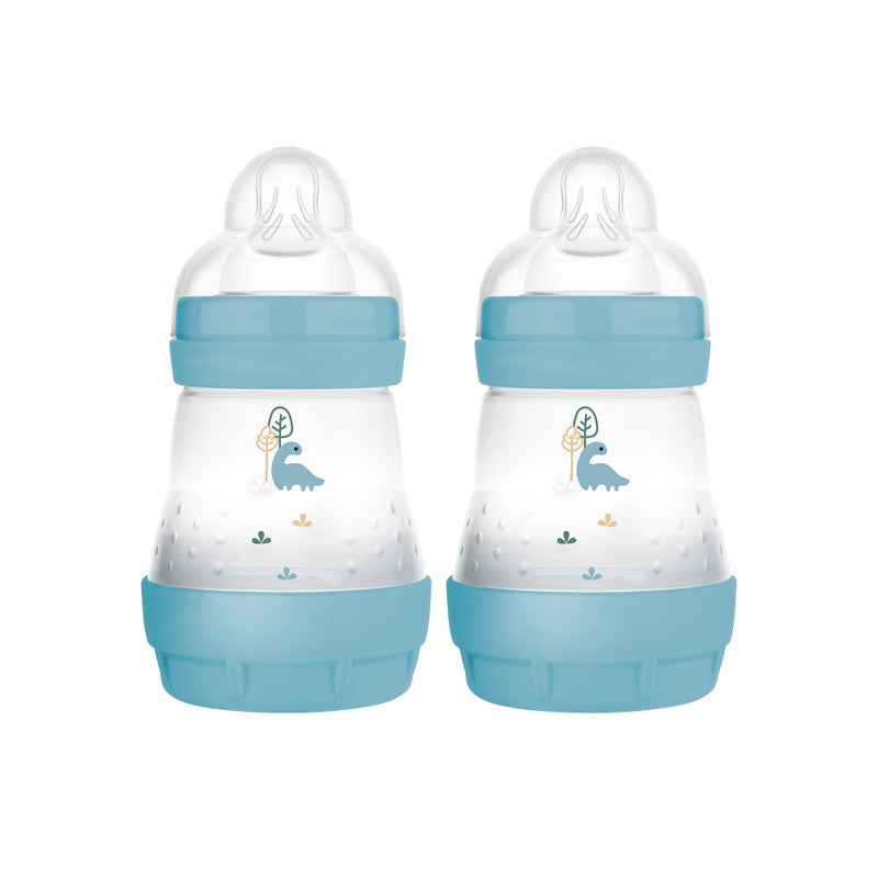 MAM Easy Start Anti-Colic Baby Bottle 5oz, Slow Flow, Breastfeeding-Like Silicone Nipple Bottle, Reduces Colic, Gas, & Reflux, Easy-to-Clean, BPA-Free, Vented Baby Bottles for Newborns, 0-3 Months - Image 1