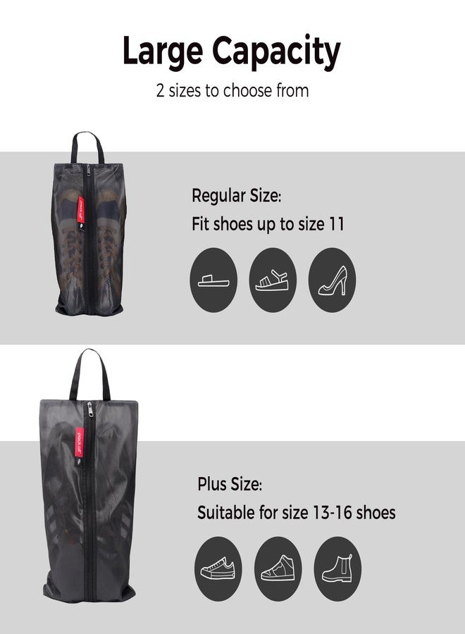 pack all Plus-Sized Shoe Bag for Travel, Water-Resistant Shoe Pouch for Gym, Odor-Resistant Soccer Cleats Bag for Sport (Dual Pocket Version) - Image 5