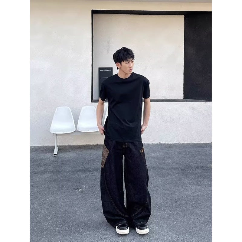 Unisex Classic Denim Jeans Loose Fit Daily Outdoor Wear - Image 5