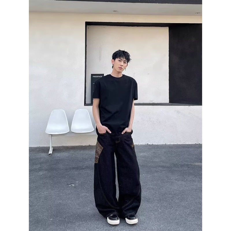 Unisex Classic Denim Jeans Loose Fit Daily Outdoor Wear - Image 4