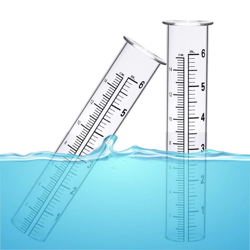BIUWING 6 inch Rain Gauge Replacement Tube Glass for Yard Garden and Outdoor Home, with Tube Brush, Best Rated,2 Packs - Image 2