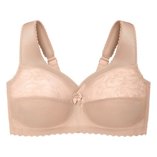 Glamorise Full Figure Plus Size MagicLift Original Support Bra Wirefree #1000 Blush - Image 3