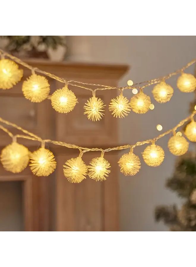 9.84 قدم 20 ثنائي ضوئي كرة ثلج هندباء أضواء سلسلة 8 أنماط لعيد الميلاد داخلي خارجي - Image 3