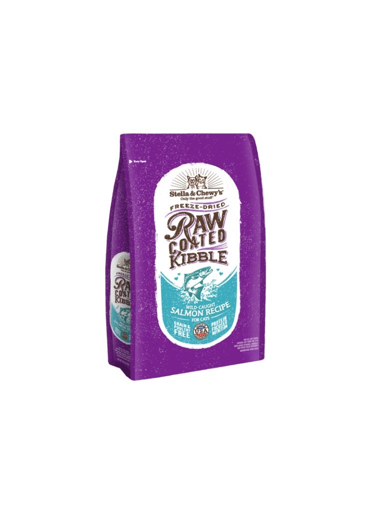 Stella & Chewys Stella & Chewys Cat-Raw Coated Kibble Salmon 2.5lb, raw coated kibble for cats, freeze dried, food for cats, cat kibble, Raw food for cats, stella & chewy cat food, Cat food, cat dry food  - Image 1