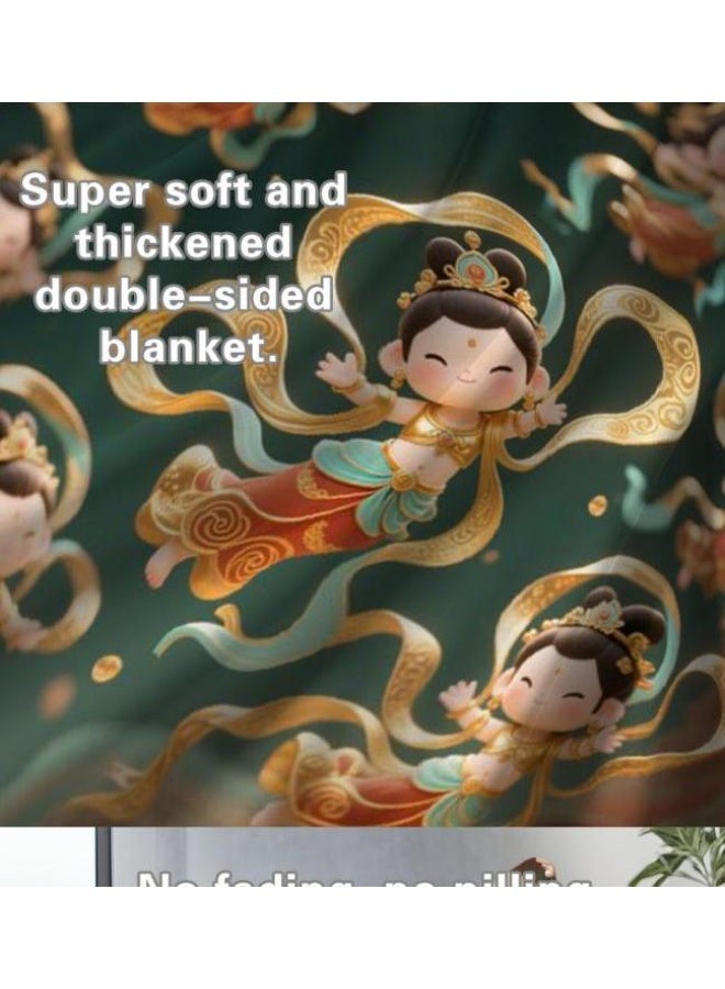 general Flannel thin blanket (warm and comfortable, suitable for sleep, gaming, dust removal and sandproof) 150cm*200cm - 15 - Image 4