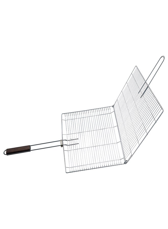 السنيدي شبك شوي ستانلس ستيل، شبك شواء، فضي، مقاس 30*40 سم - Image 4