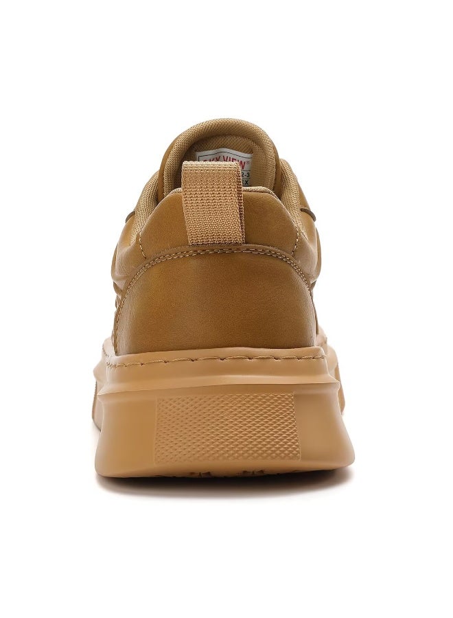 SKY VIEW Men's Fashion Shoes Ultrafine Fiber Vamp Casual Shoes For Men Non Slip Lace Up Chunky Sneakers Cushioned And Lightweight Low Top Walking Shoes - Image 4